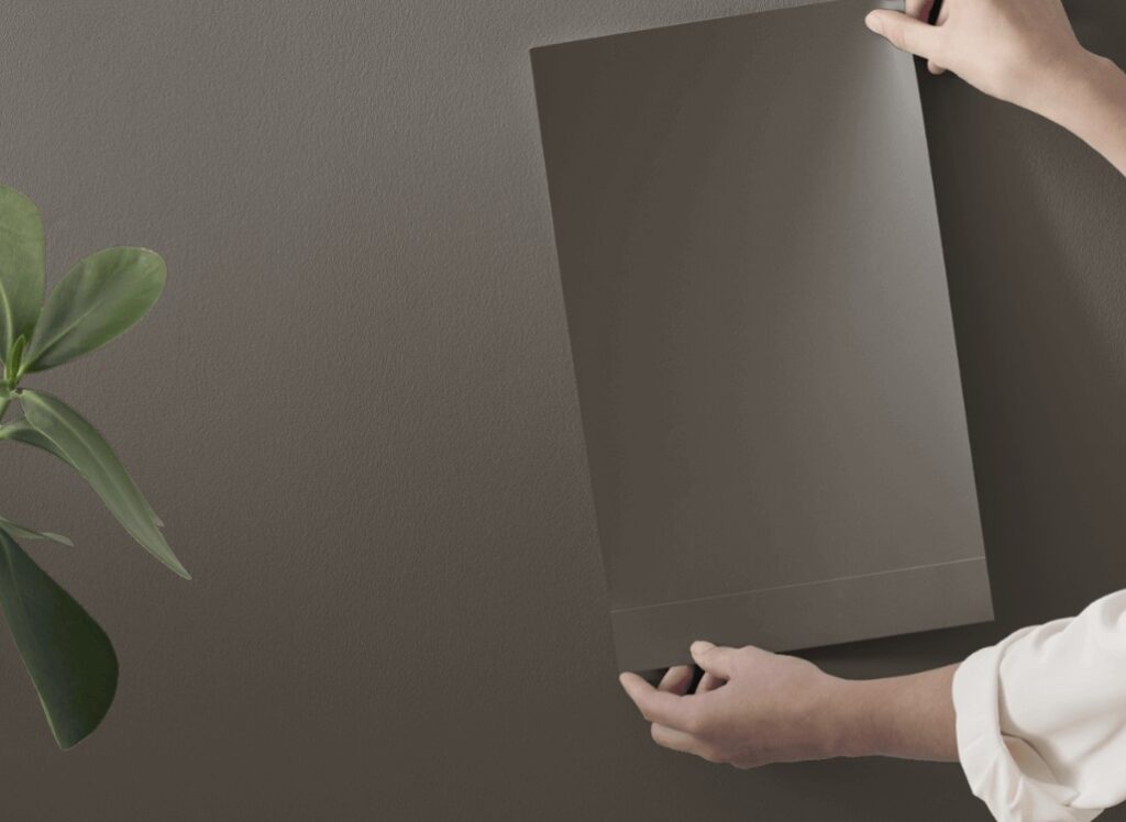 samplize peel and stick black fox, dark brown paint color