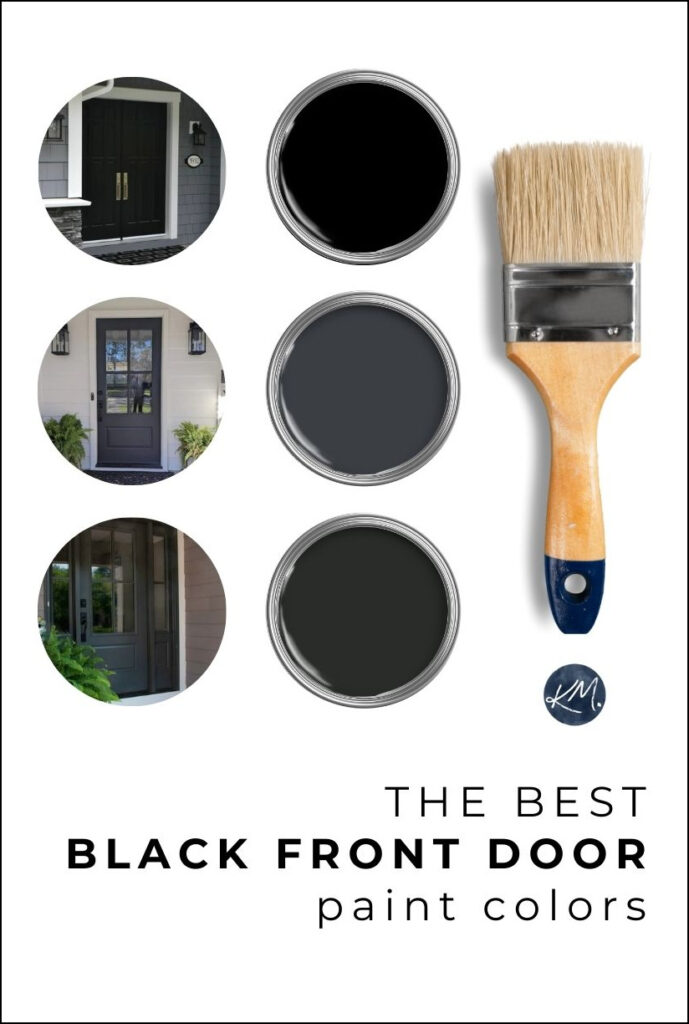 the best black front door paint colors, shades of black from sherwin williams and benjamin moore