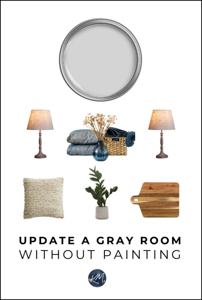 HOW TO UPDATE A GRAY HOME OR ROOM WITHOUT REPAINTING, HOME DECOR, LIGHTING, ACCENT COLORS, WOOD