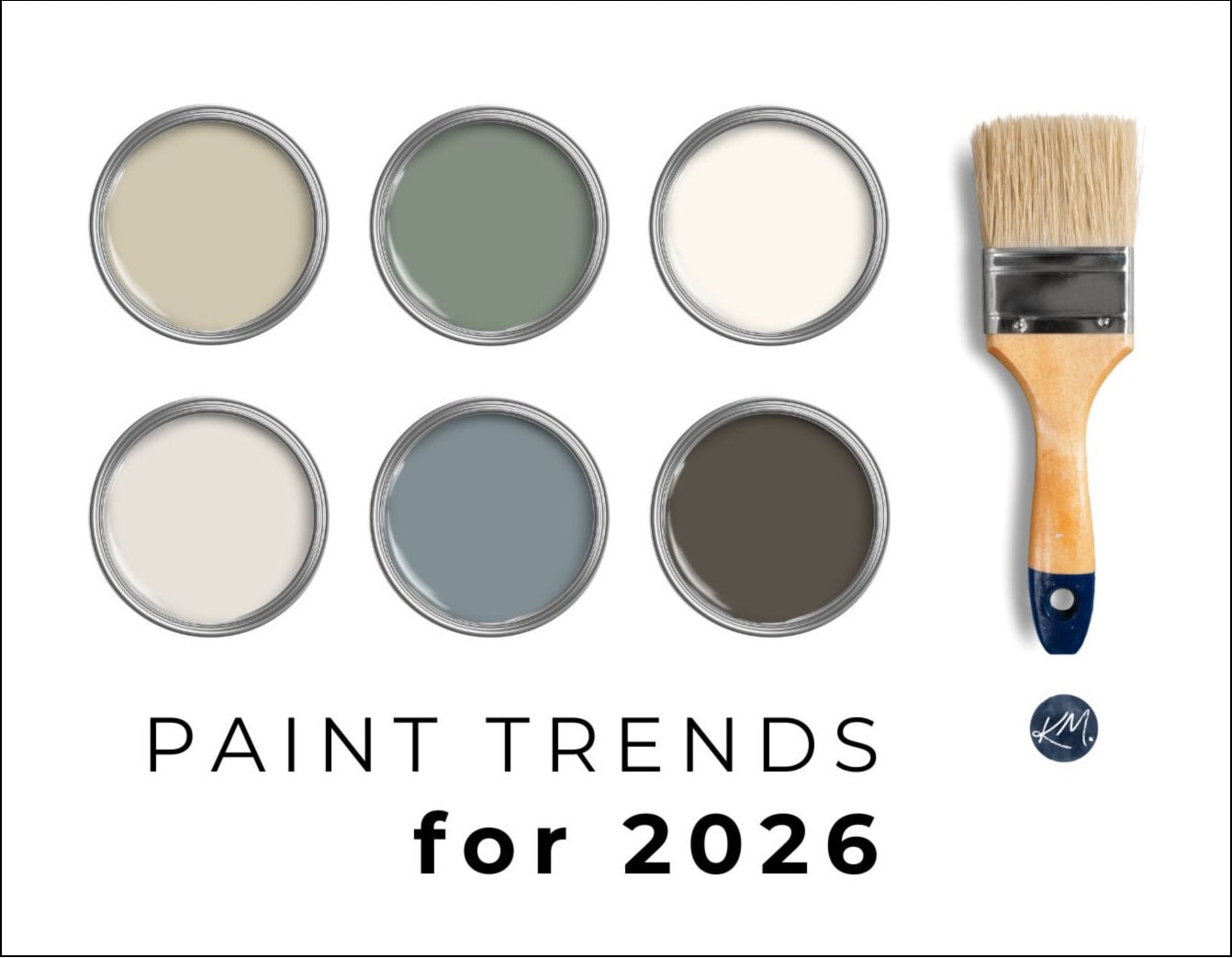 paint color trends for 2026, benjamin moore, sherwin williams beige, tan, warm white, off white, brown, green and more. What's in style