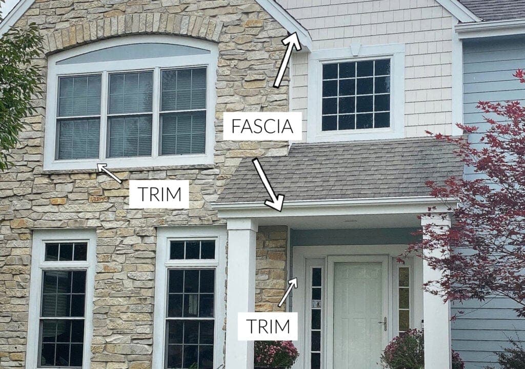 what is trim and what is fascia are they the same on a home's exterior