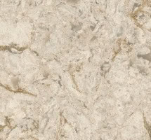 Cambria Copeland warm quartz sample of countertop