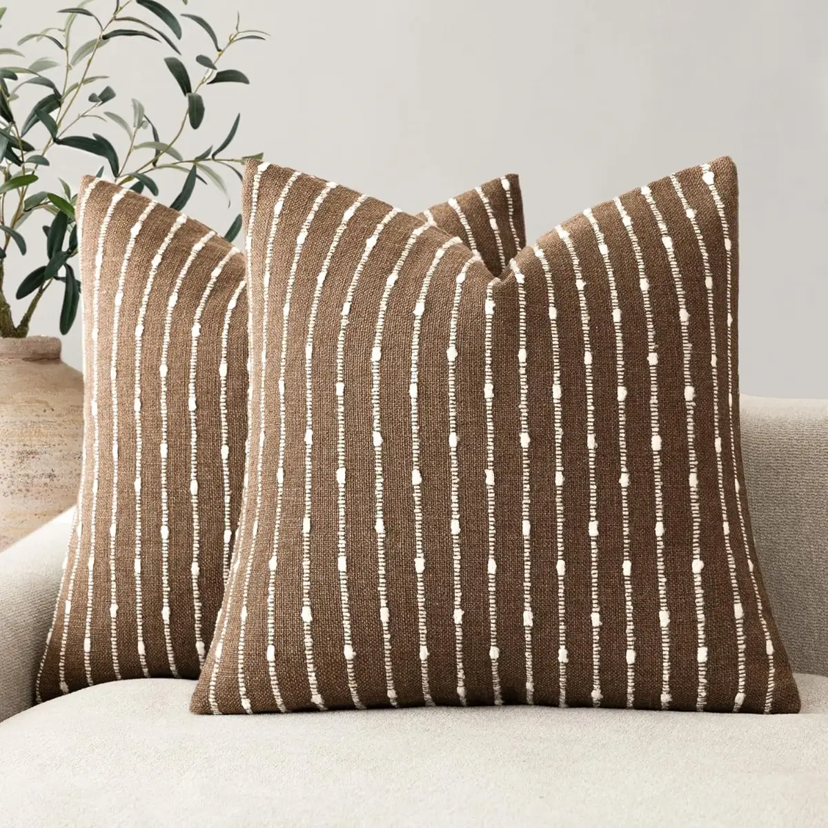 Decorative Jacquard Boucle Throw Pillow Covers