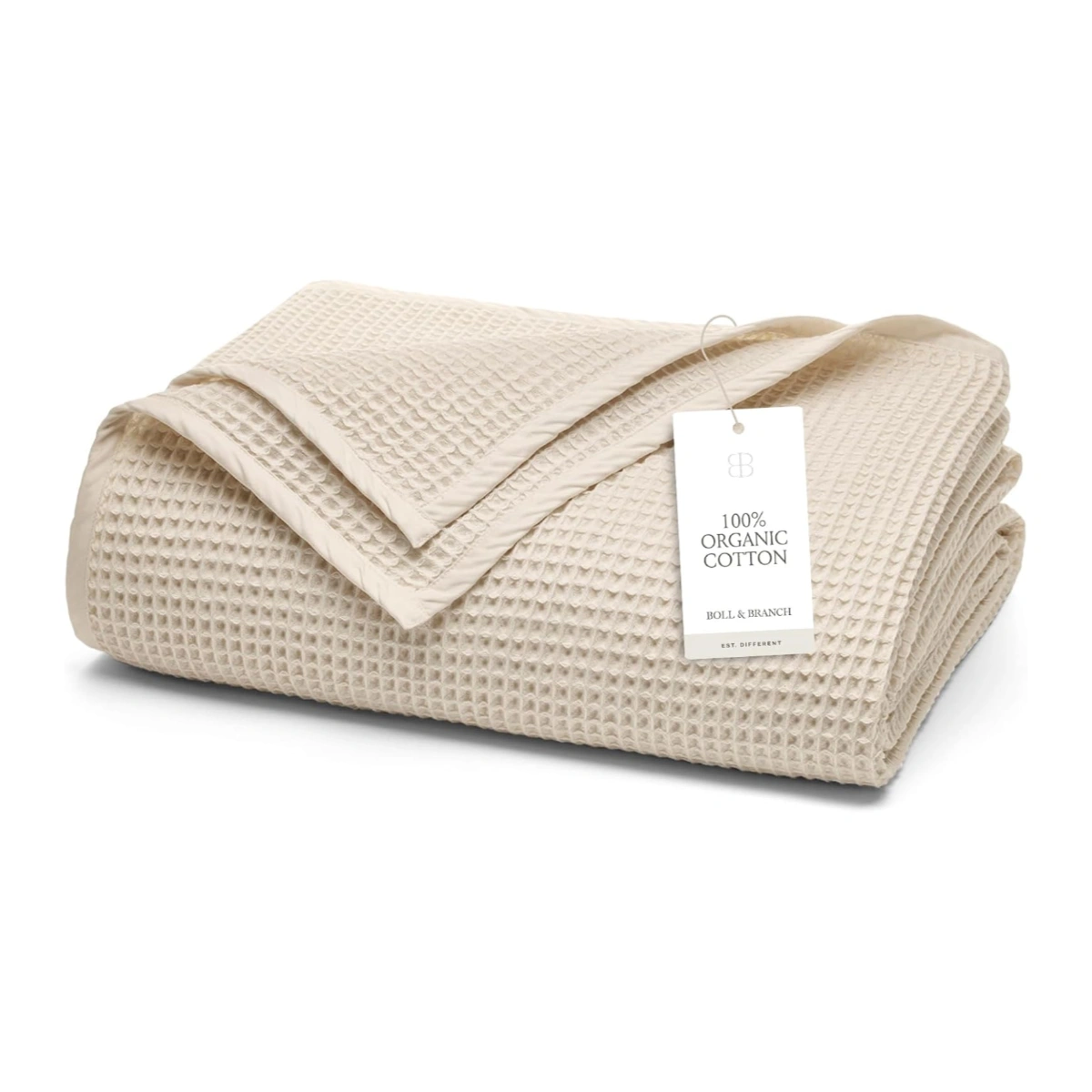 Organic Cotton Waffle Bed Blanket